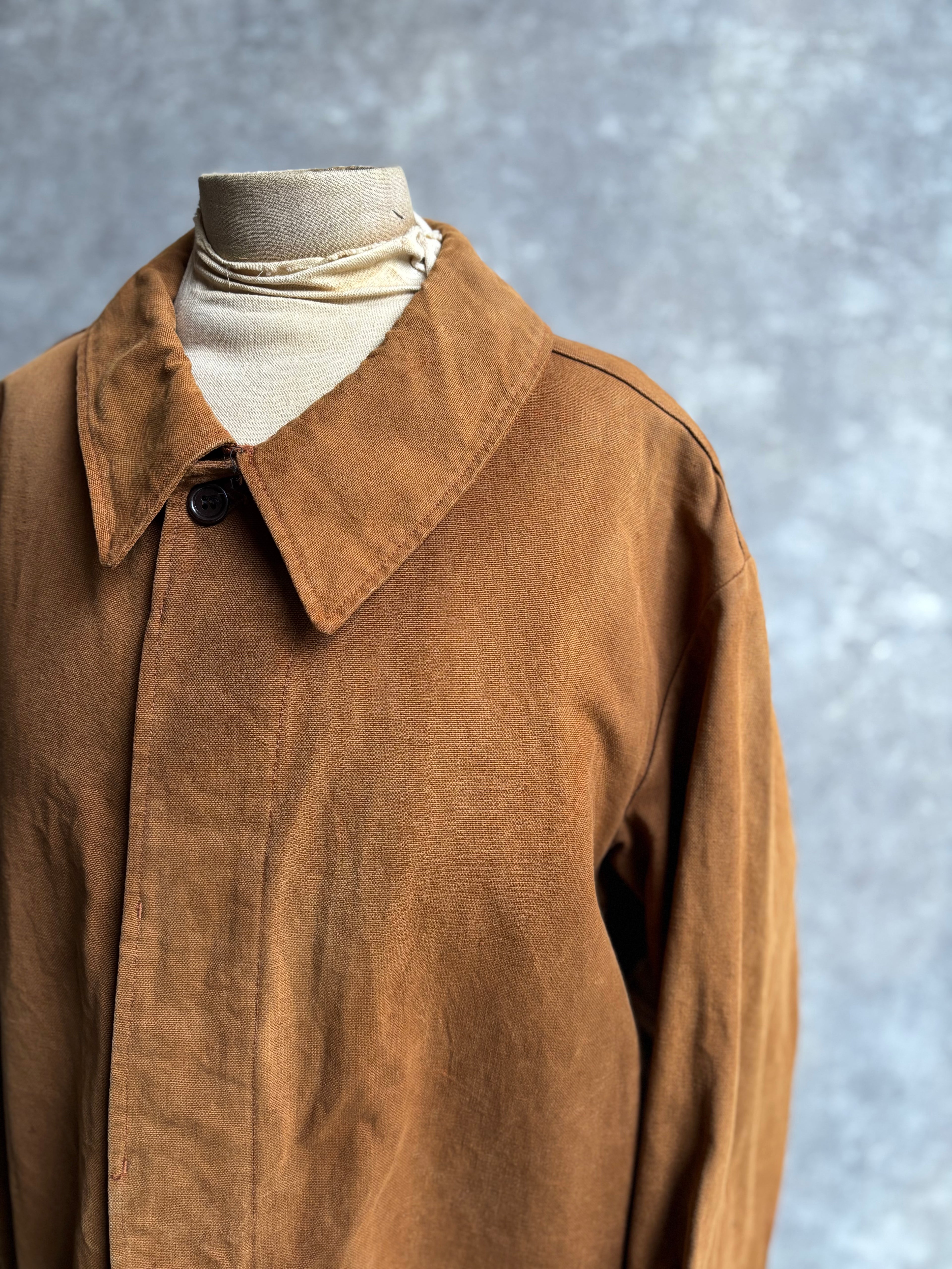 【~1980's】Vintage French Railway Brown Work Jacket