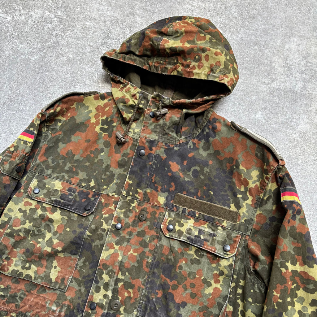 【~1990's】German Bundeswehr Flecktarn Camouflage Parka