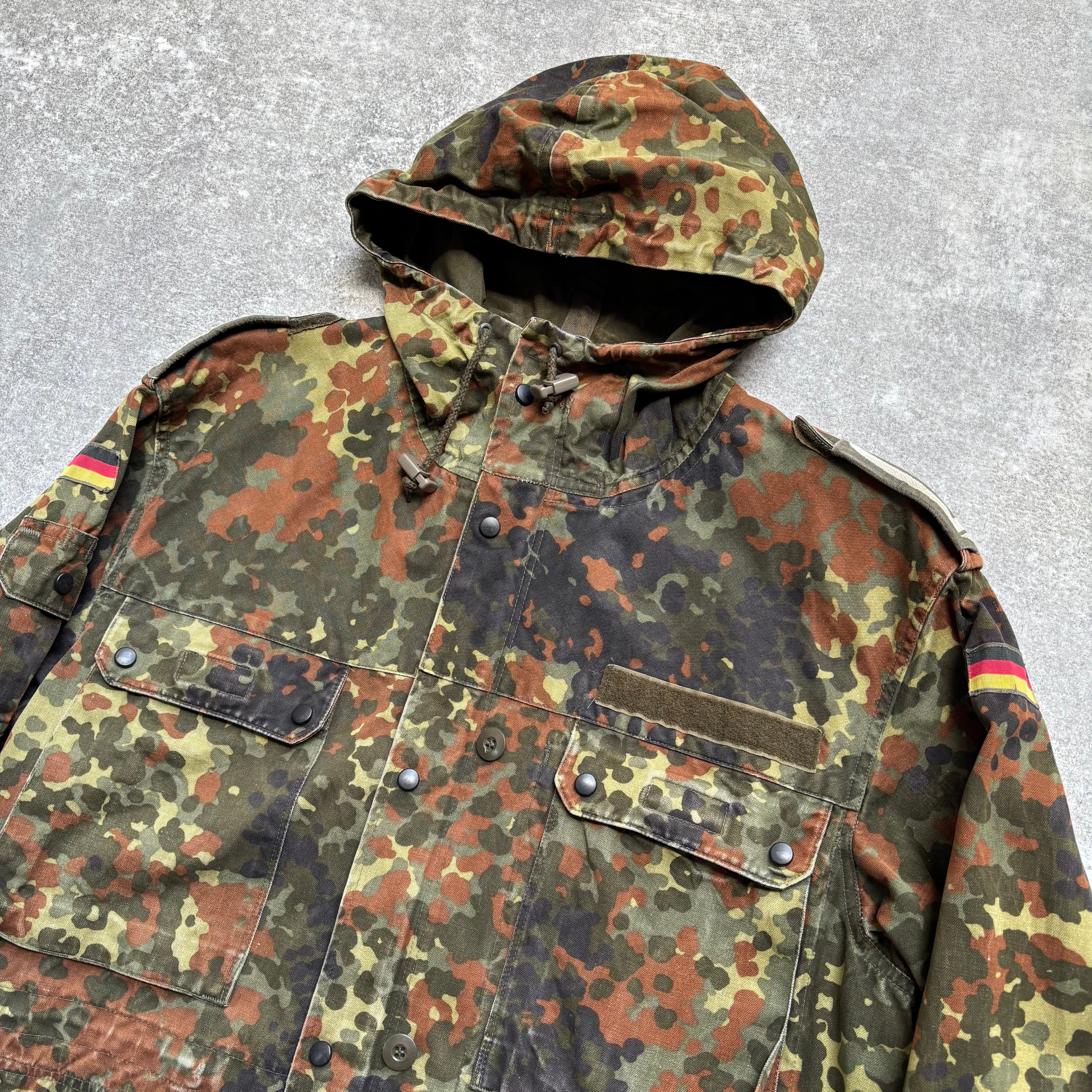 【~1990's】German Bundeswehr Flecktarn Camouflage Parka