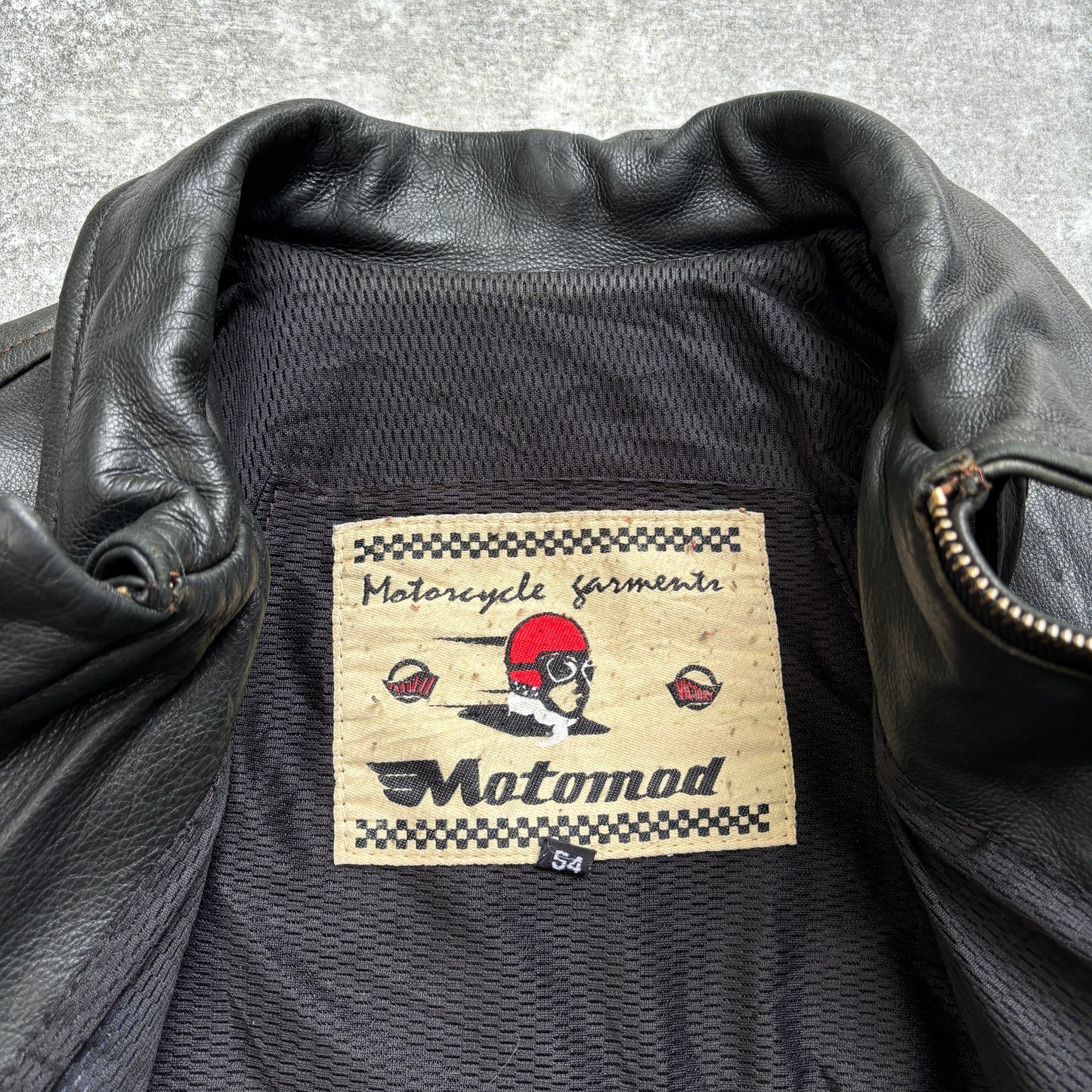 【~1990‘s】Black Leather Riders Jacket『Moto Mod』