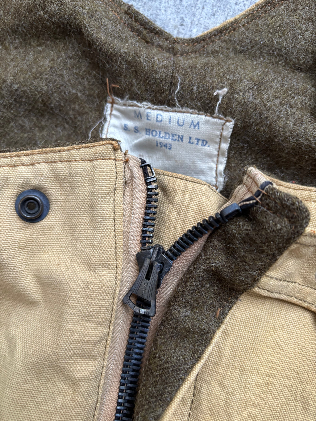 【1943】Canadian Military Wool-Lined Overalls by S.S. Holden Ltd