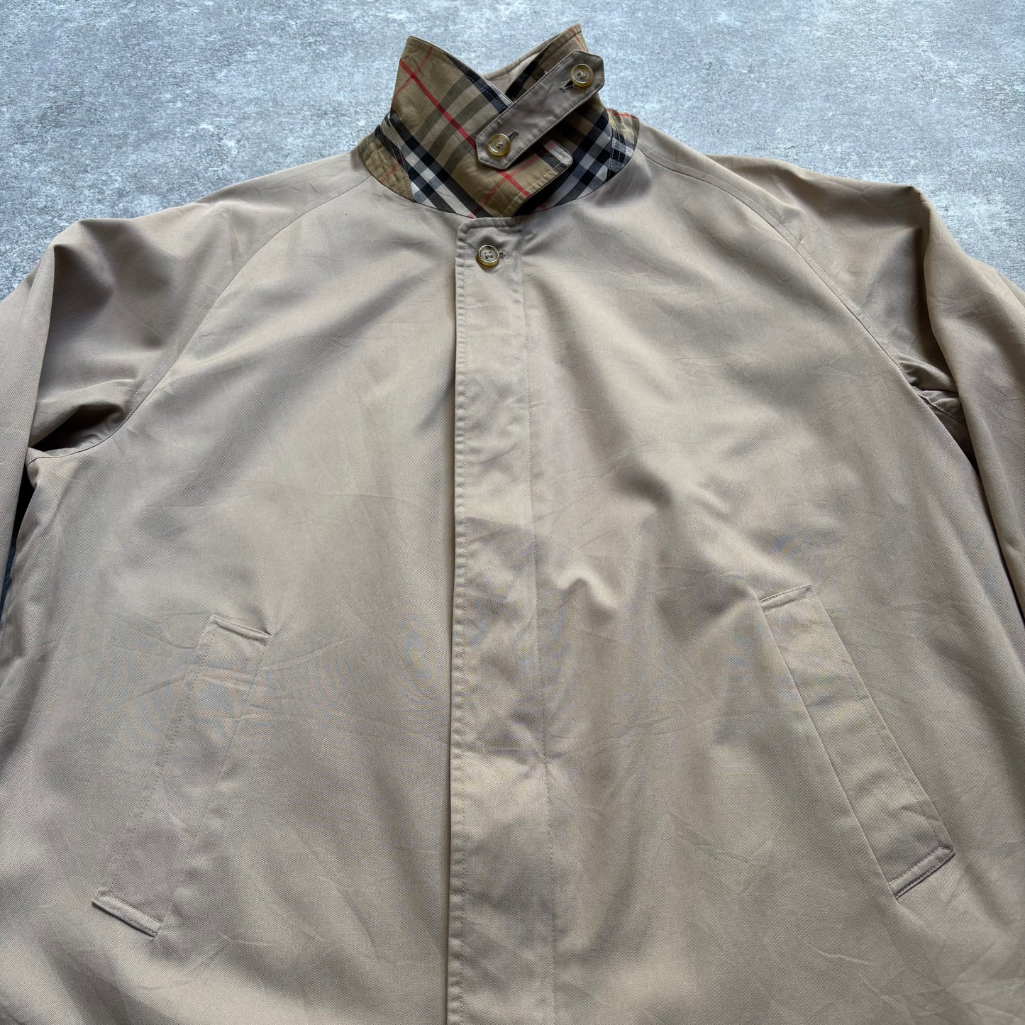 【1980's】Burberry's Beige Harrington Jacket