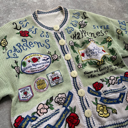 【1989年製】Whimsical Romantic Knit Cardigan