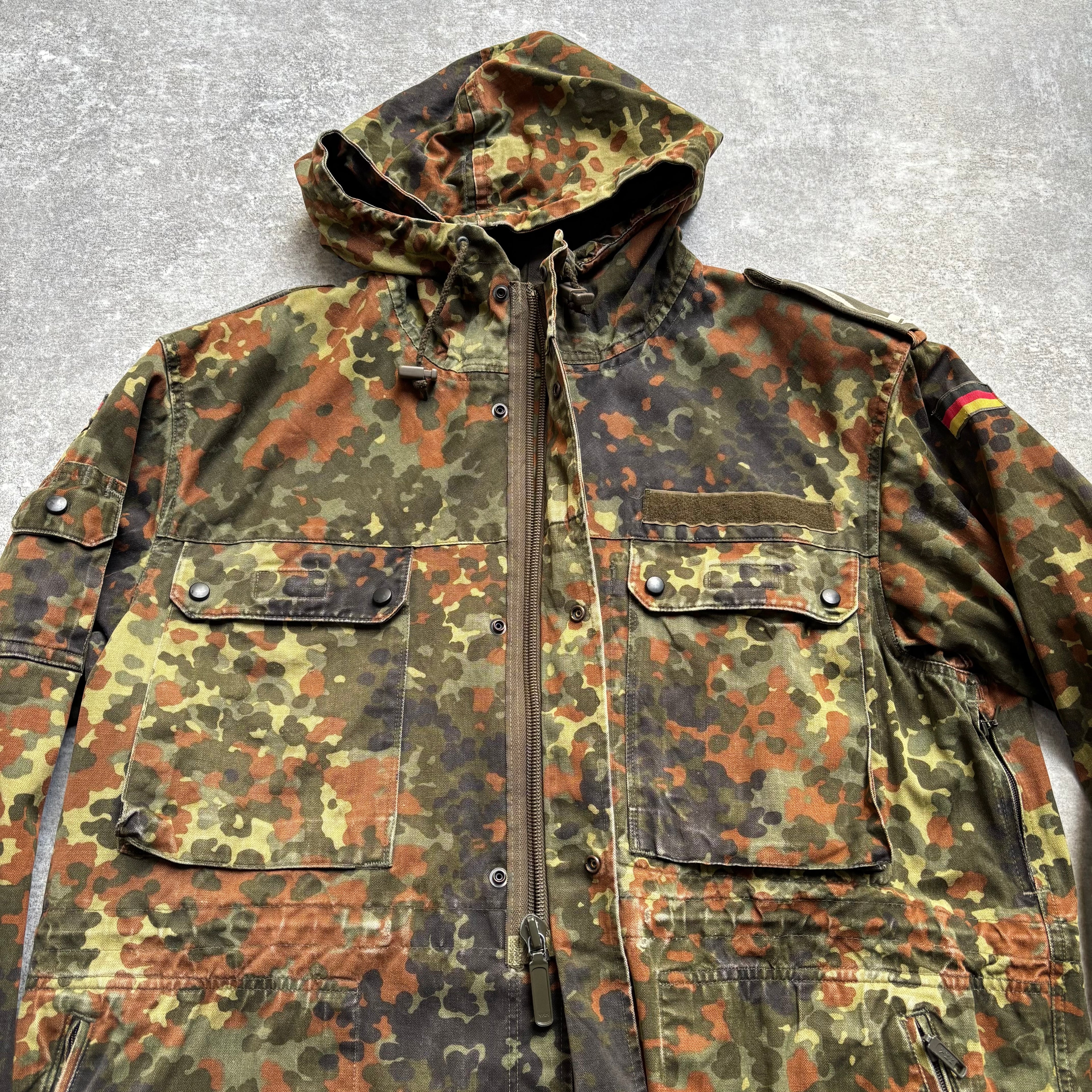【~1990's】German Bundeswehr Flecktarn Camouflage Parka