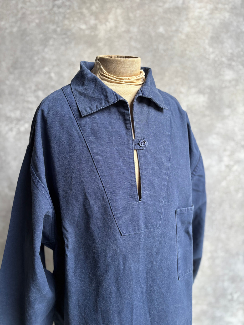 [1980's] Ababord Breton Fisherman Smock