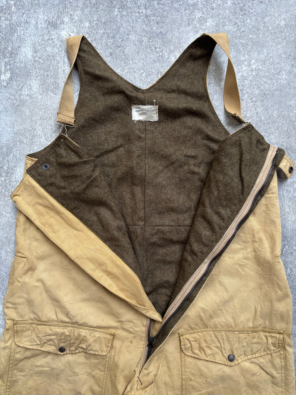 【1943】Canadian Military Wool-Lined Overalls by S.S. Holden Ltd