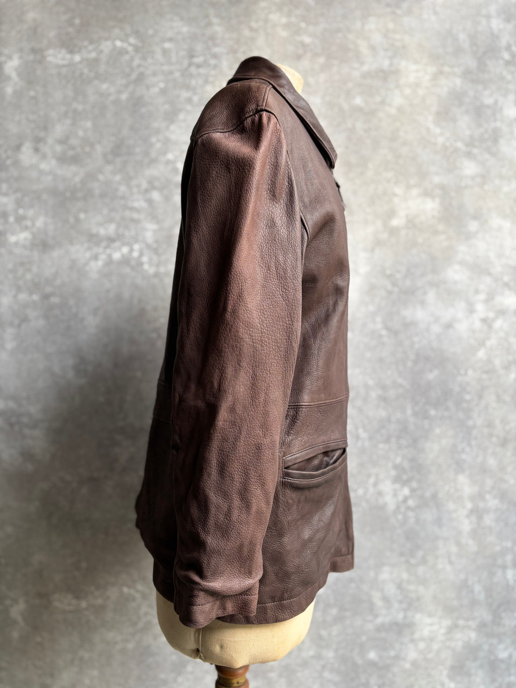 【1970‘s】 Roots Brown Leather Jacket