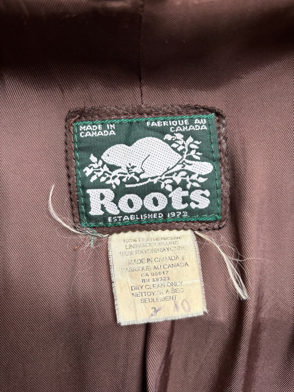 【1970‘s】 Roots Brown Leather Jacket