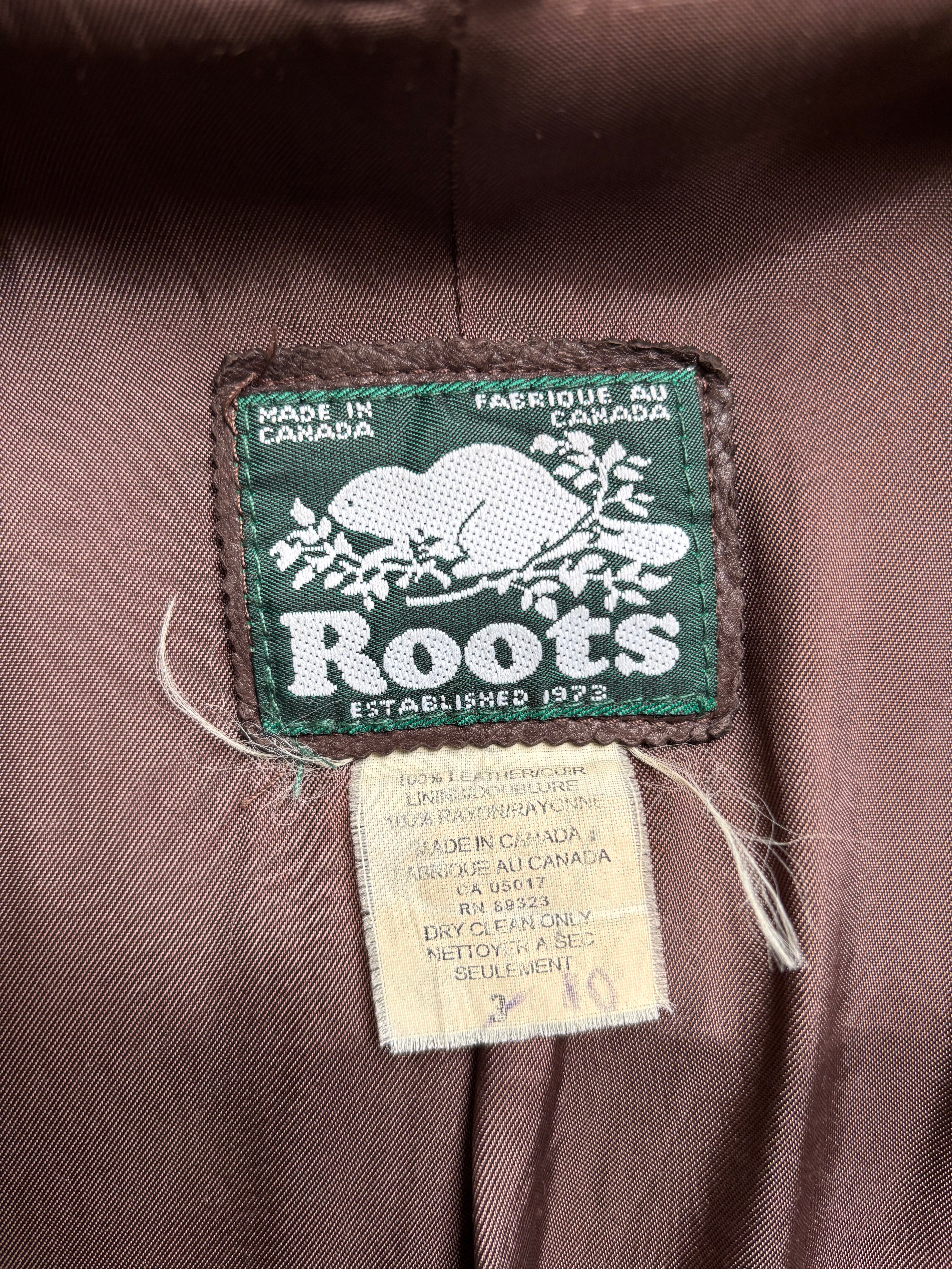 【1970‘s】 Roots Brown Leather Jacket