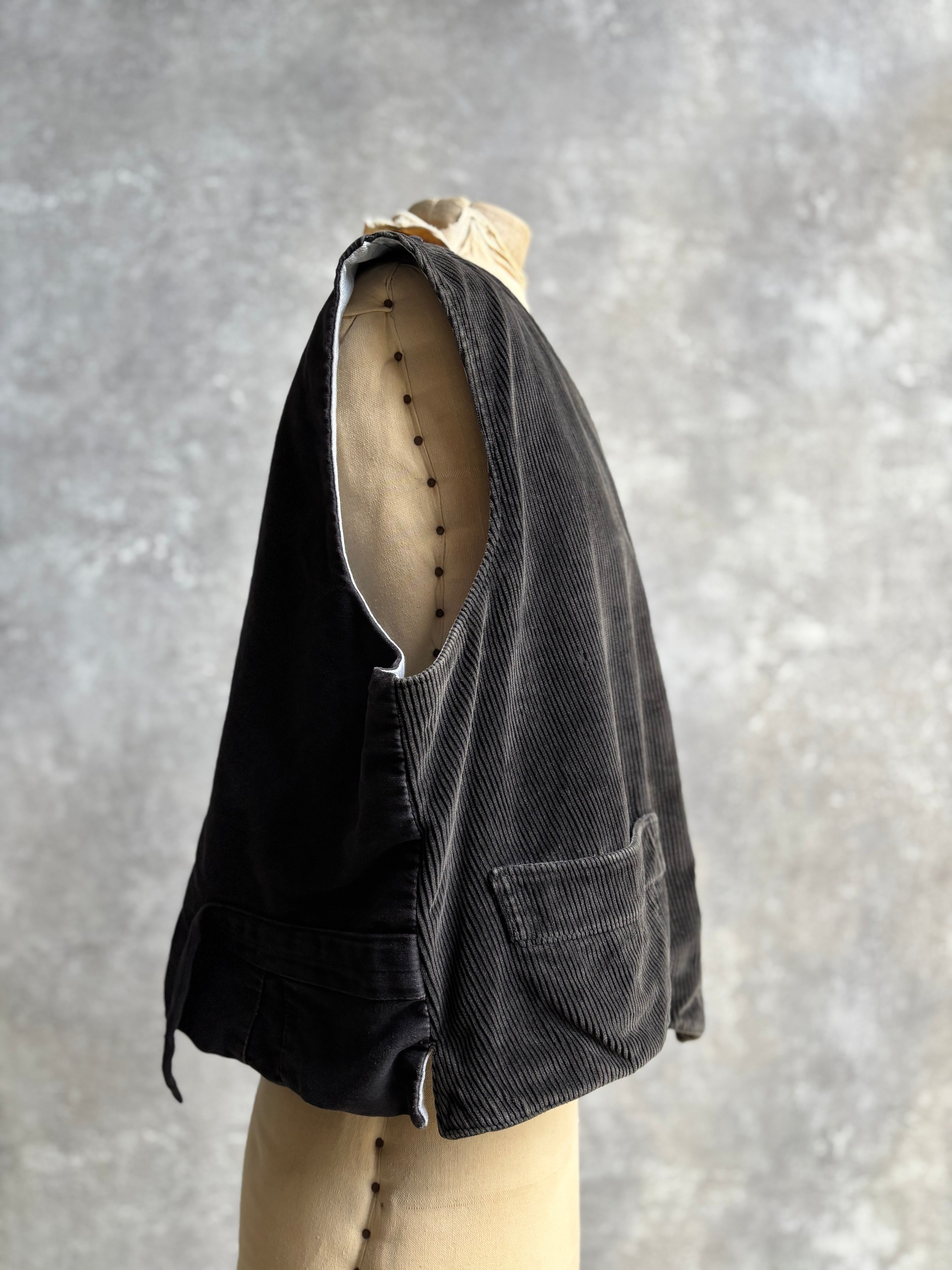 【~1970's】 Vintage French Farmers Vest Jeanot