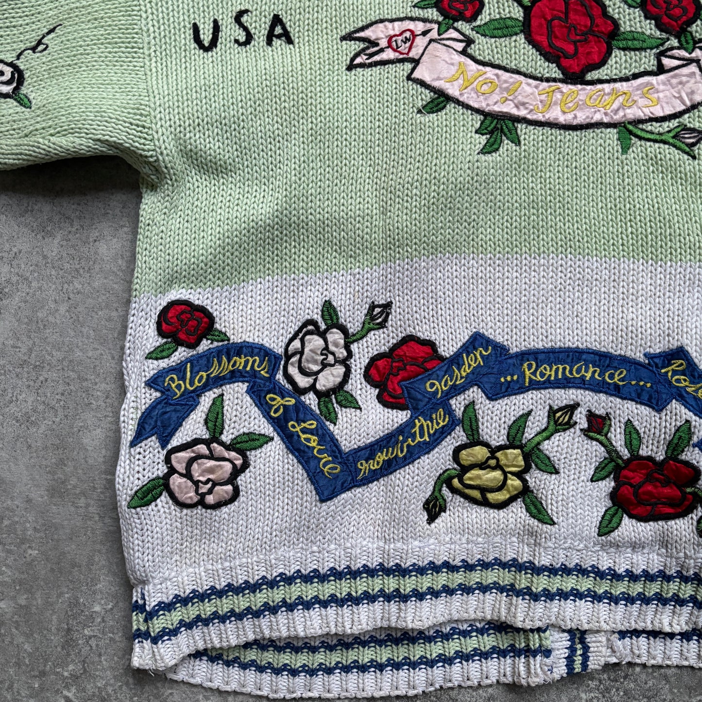 【1989年製】Whimsical Romantic Knit Cardigan