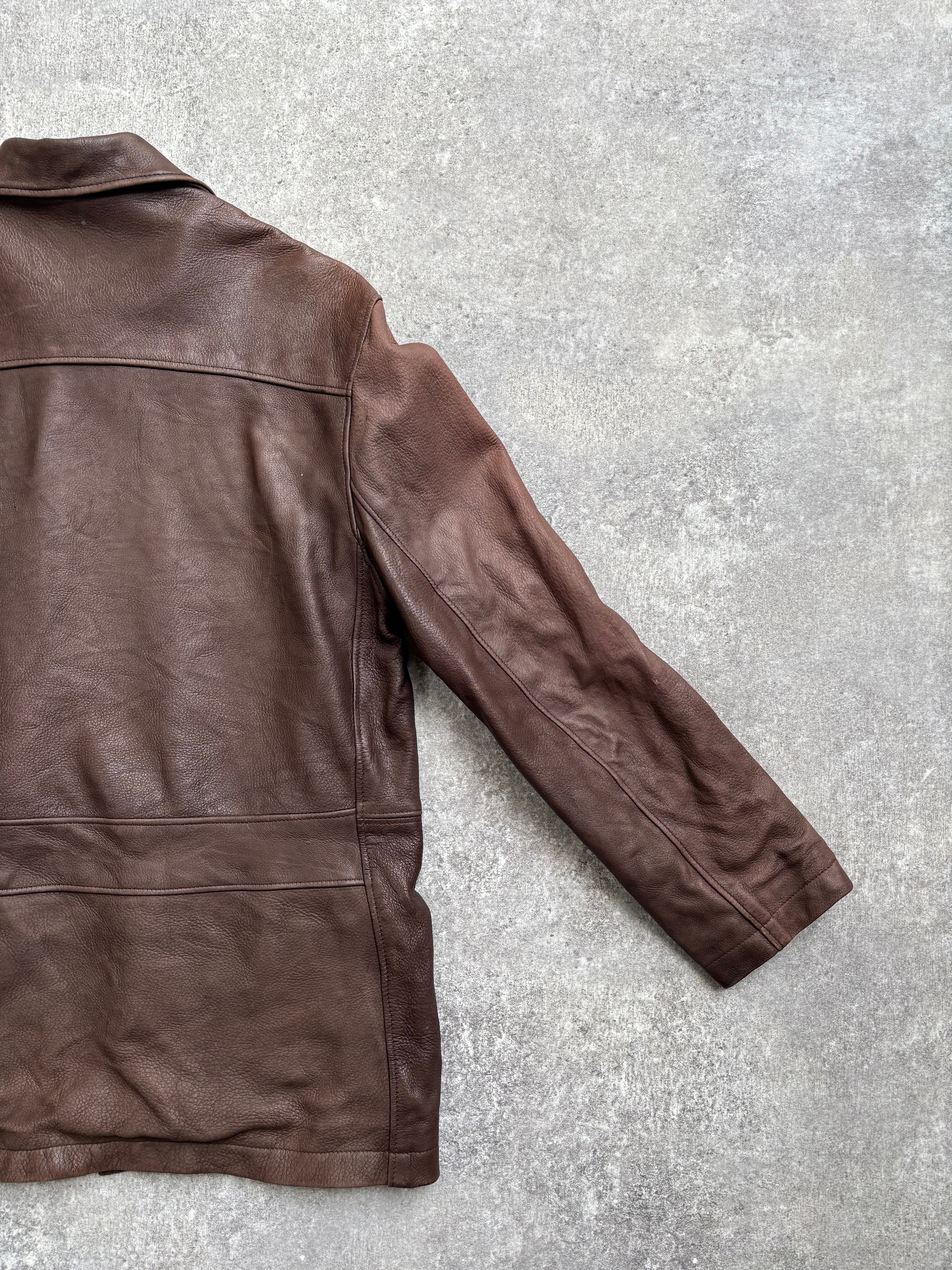 【1970‘s】 Roots Brown Leather Jacket