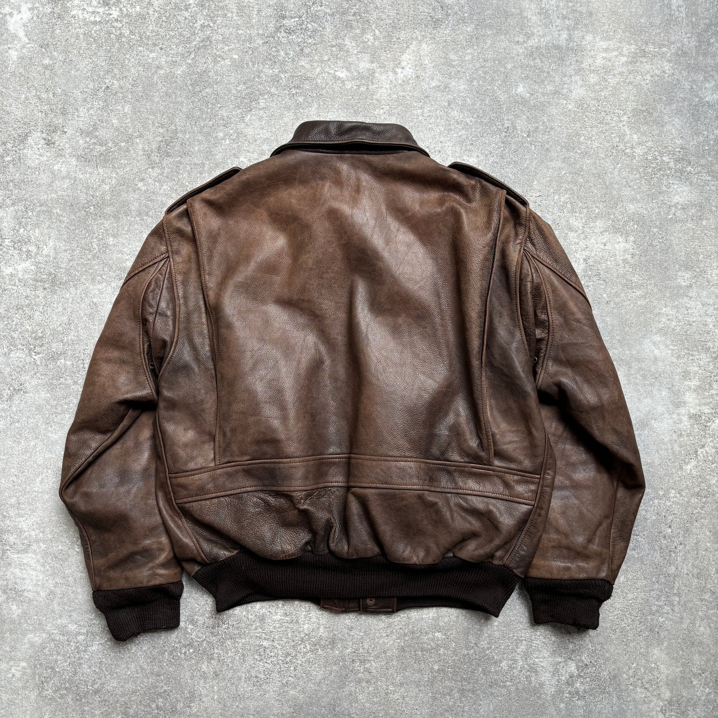 【~1990‘s】G-1 Type Brown Leather Fright Jacket