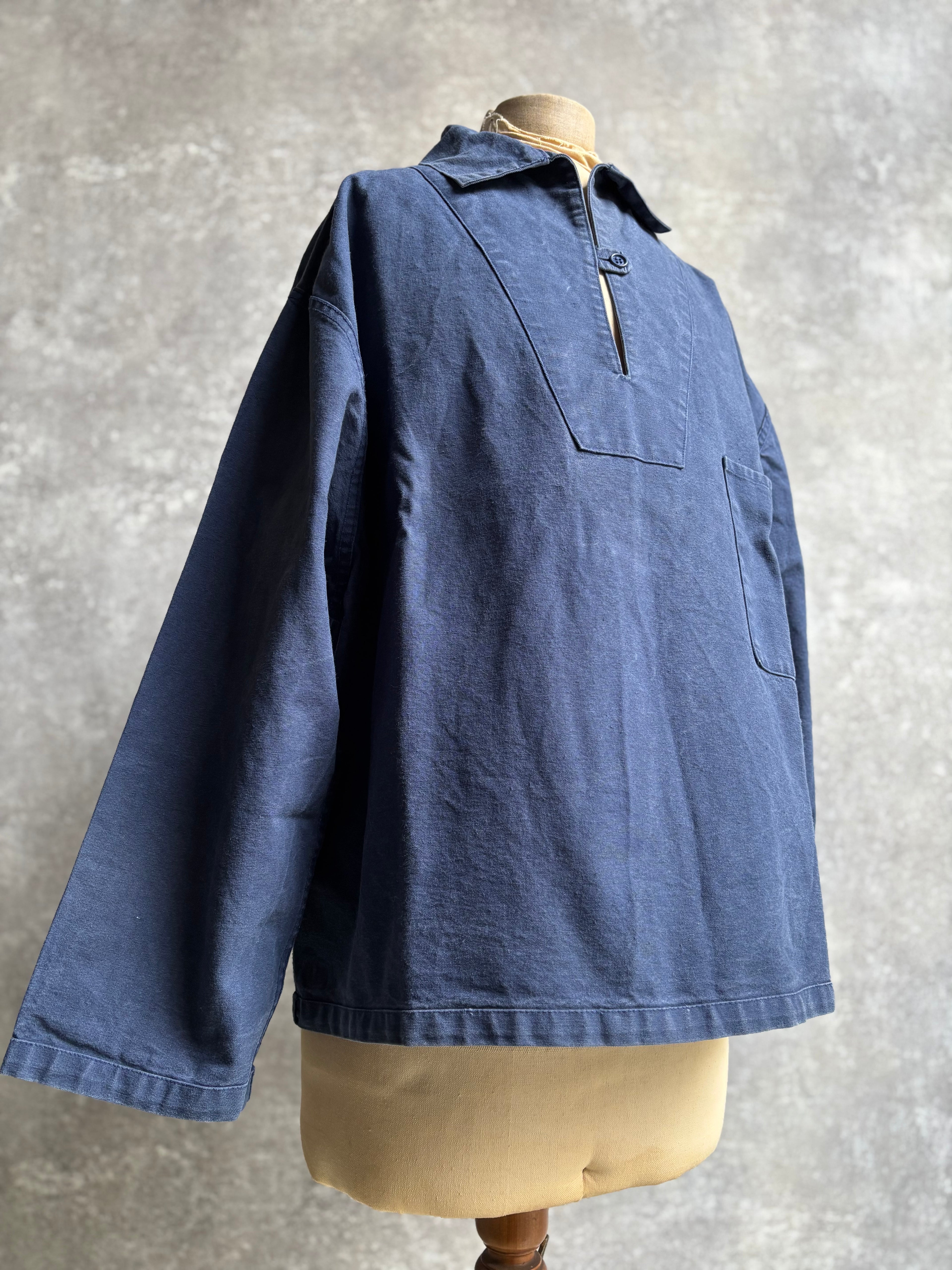 [1980's] Ababord Breton Fisherman Smock