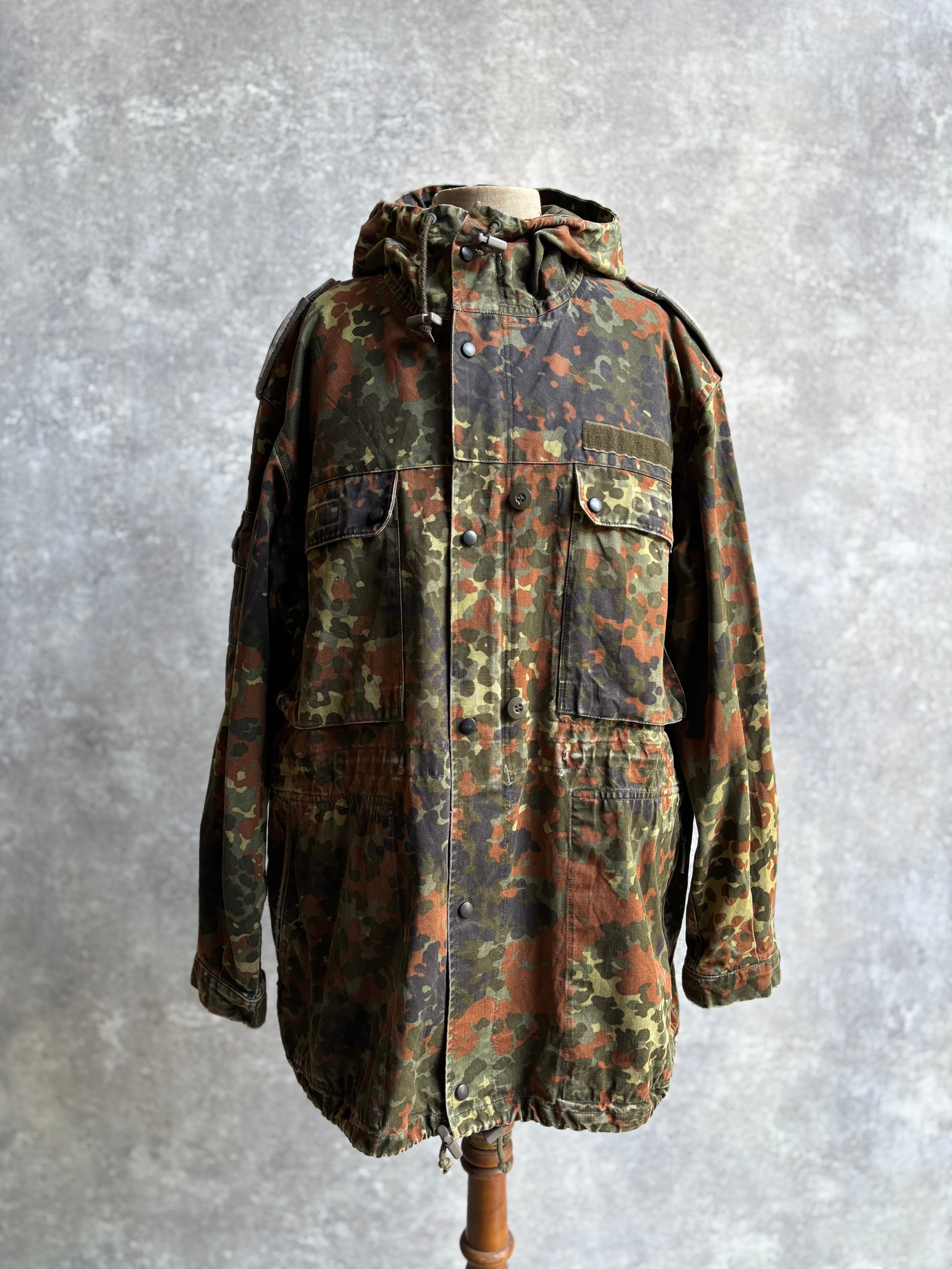 【~1990's】German Bundeswehr Flecktarn Camouflage Parka