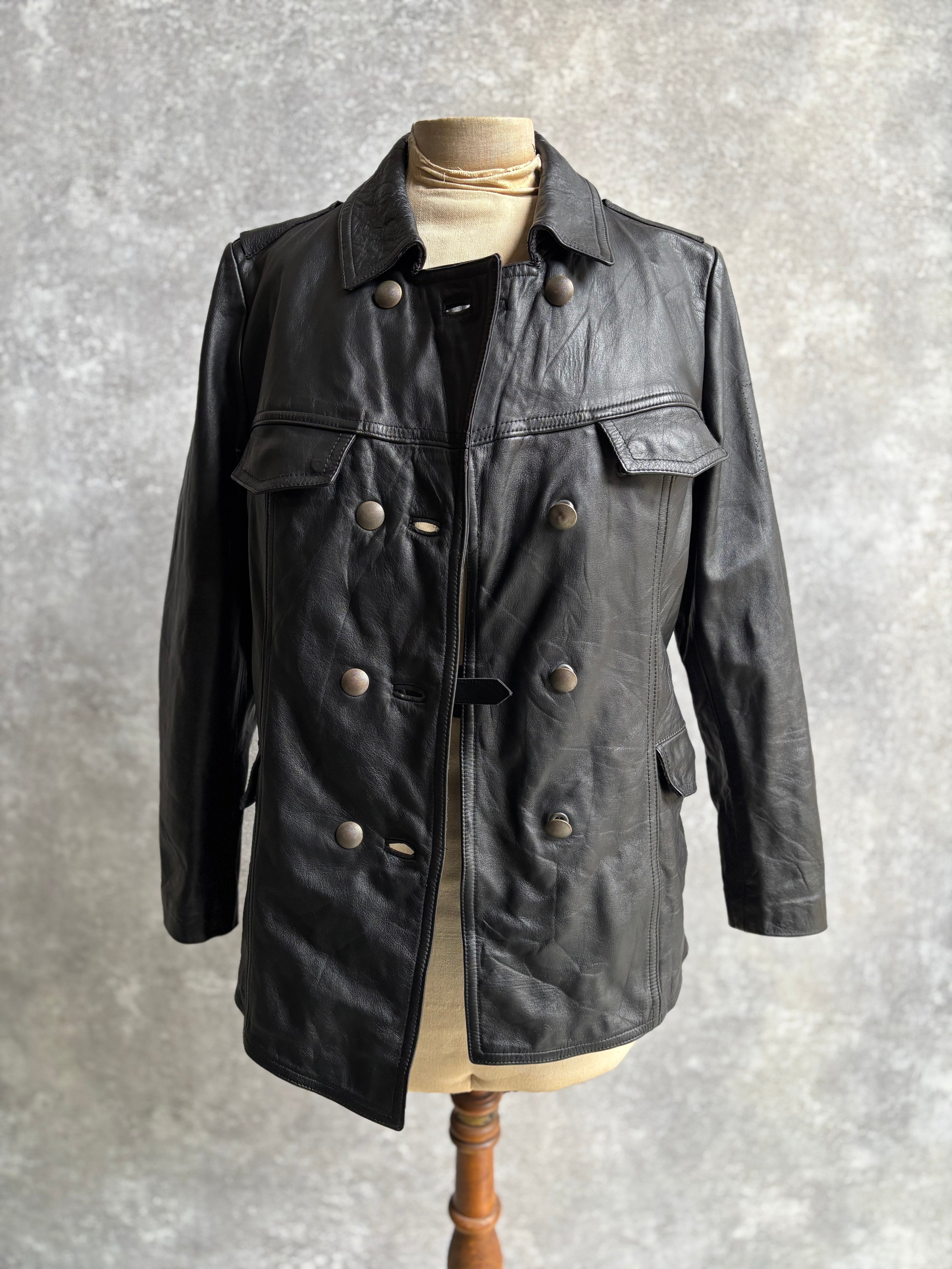 【1991】Vintage Leather German Police Jacket