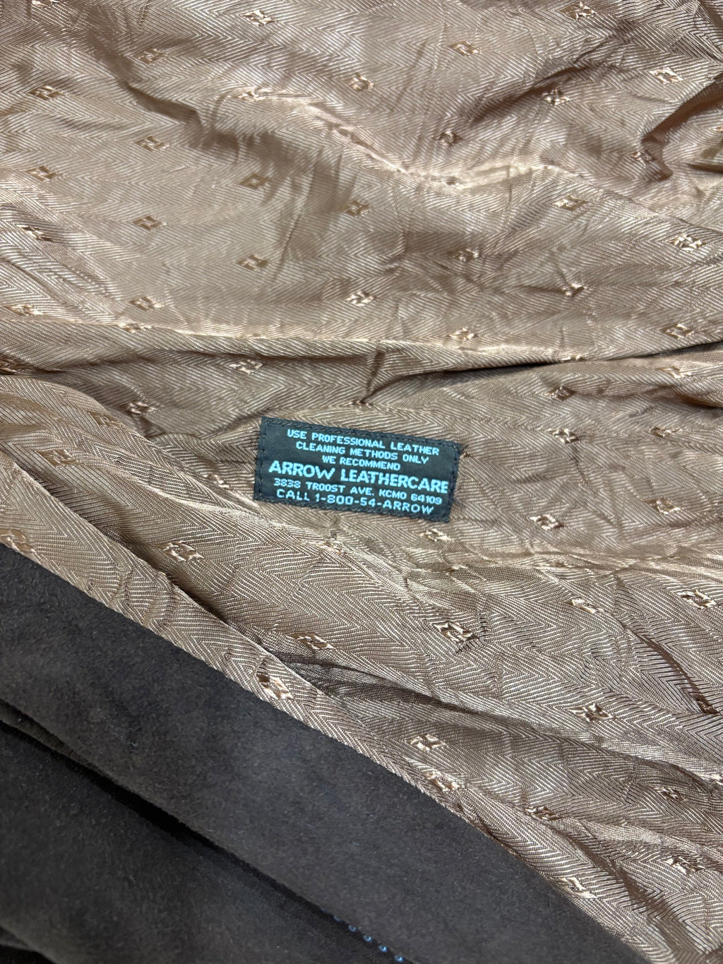 Brown Suede Leather Zip Jacket