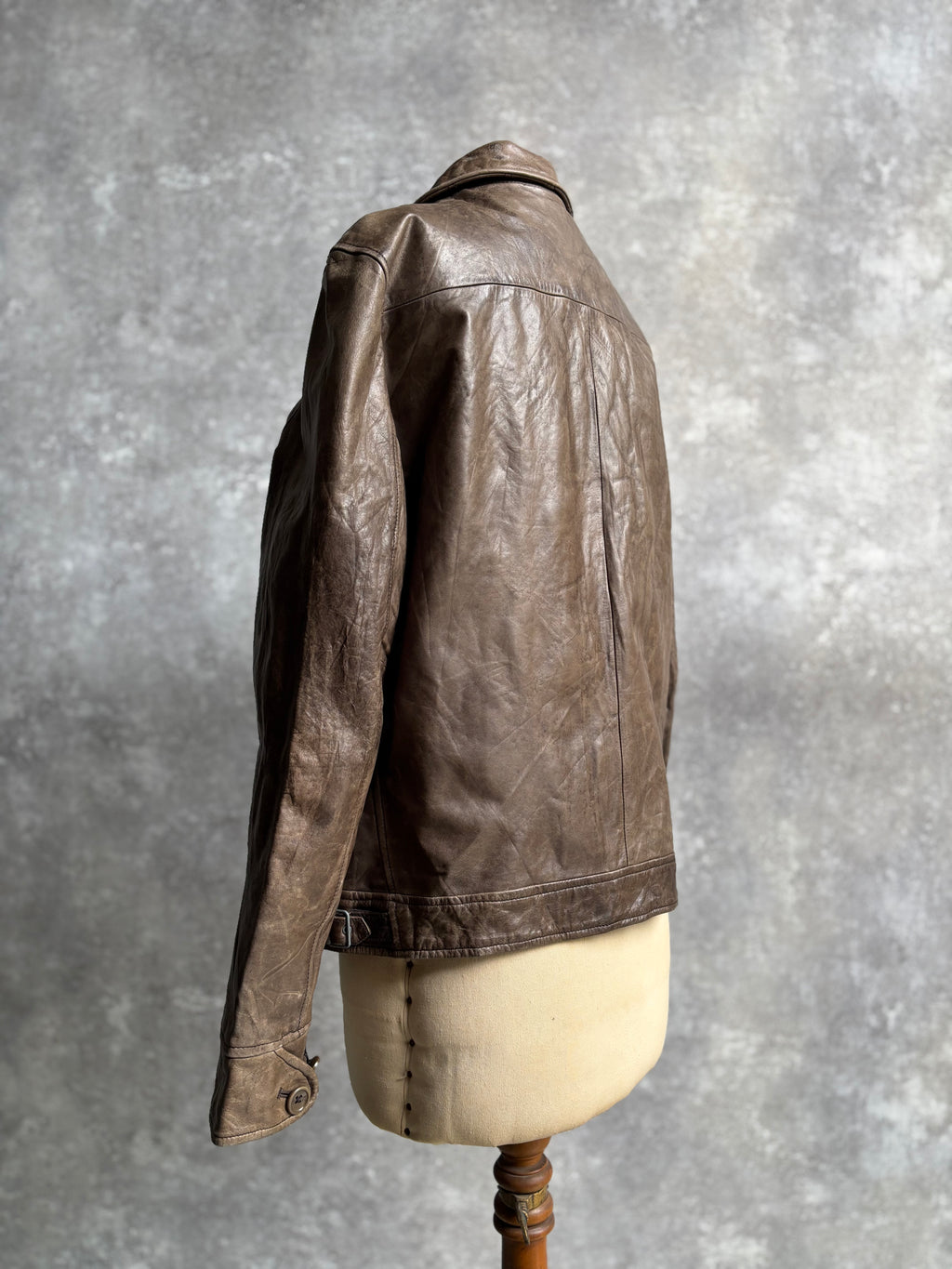 【1990's】Banana Republic Brown Leather Jacket