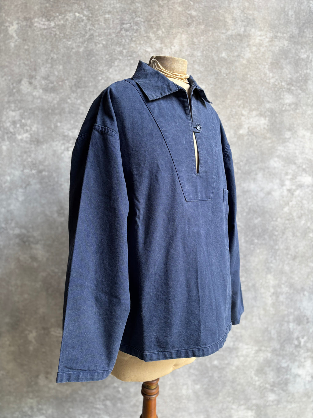 [1980's] Ababord Breton Fisherman Smock