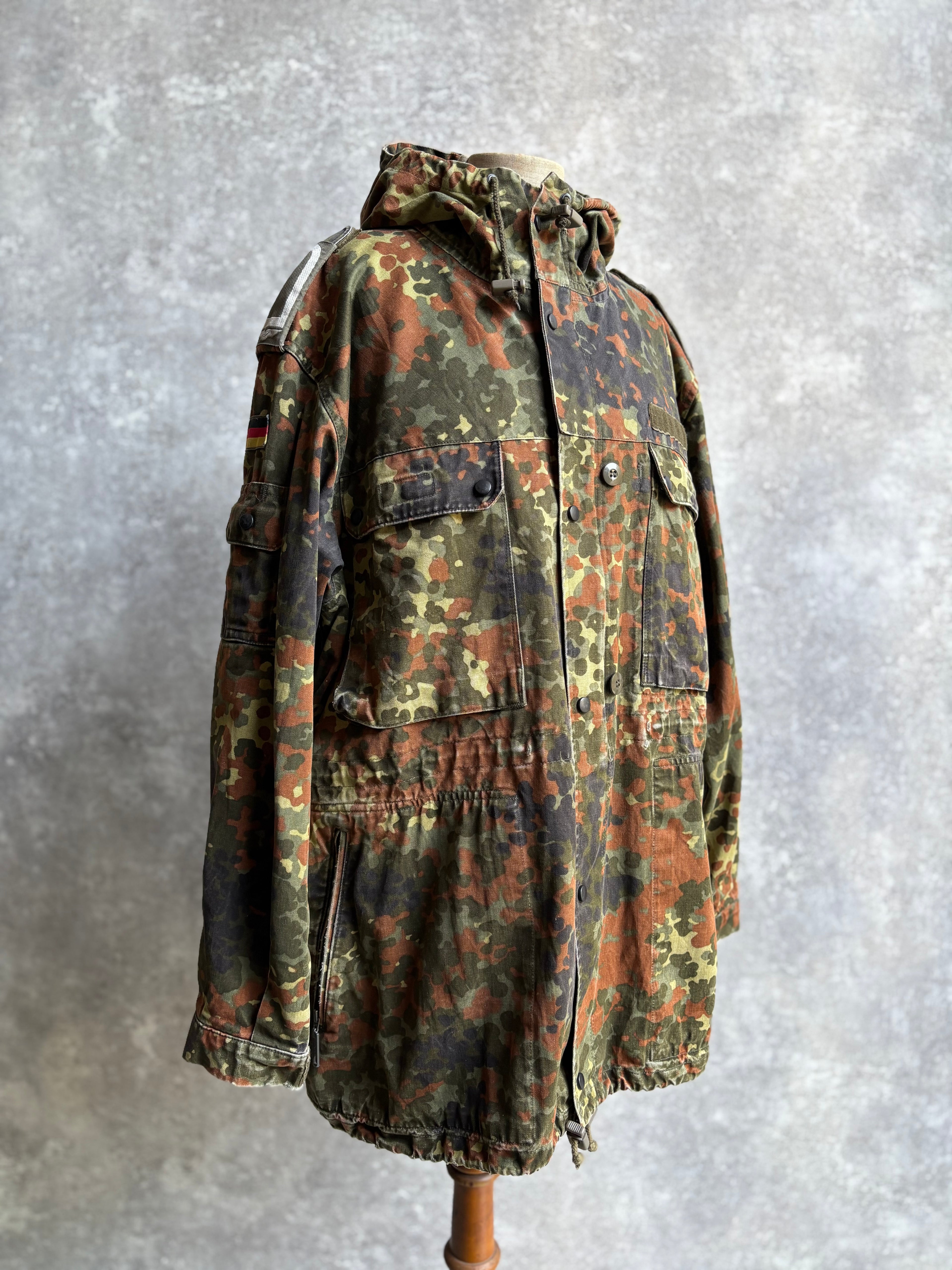 【~1990's】German Bundeswehr Flecktarn Camouflage Parka