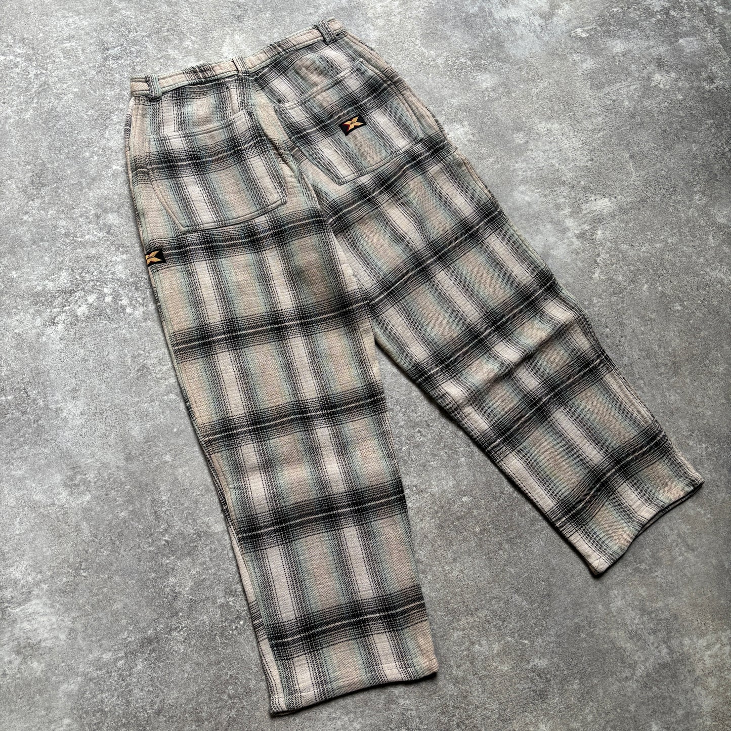 【1990's】Quiksilver Left Coast X-Culture Plaid Pants