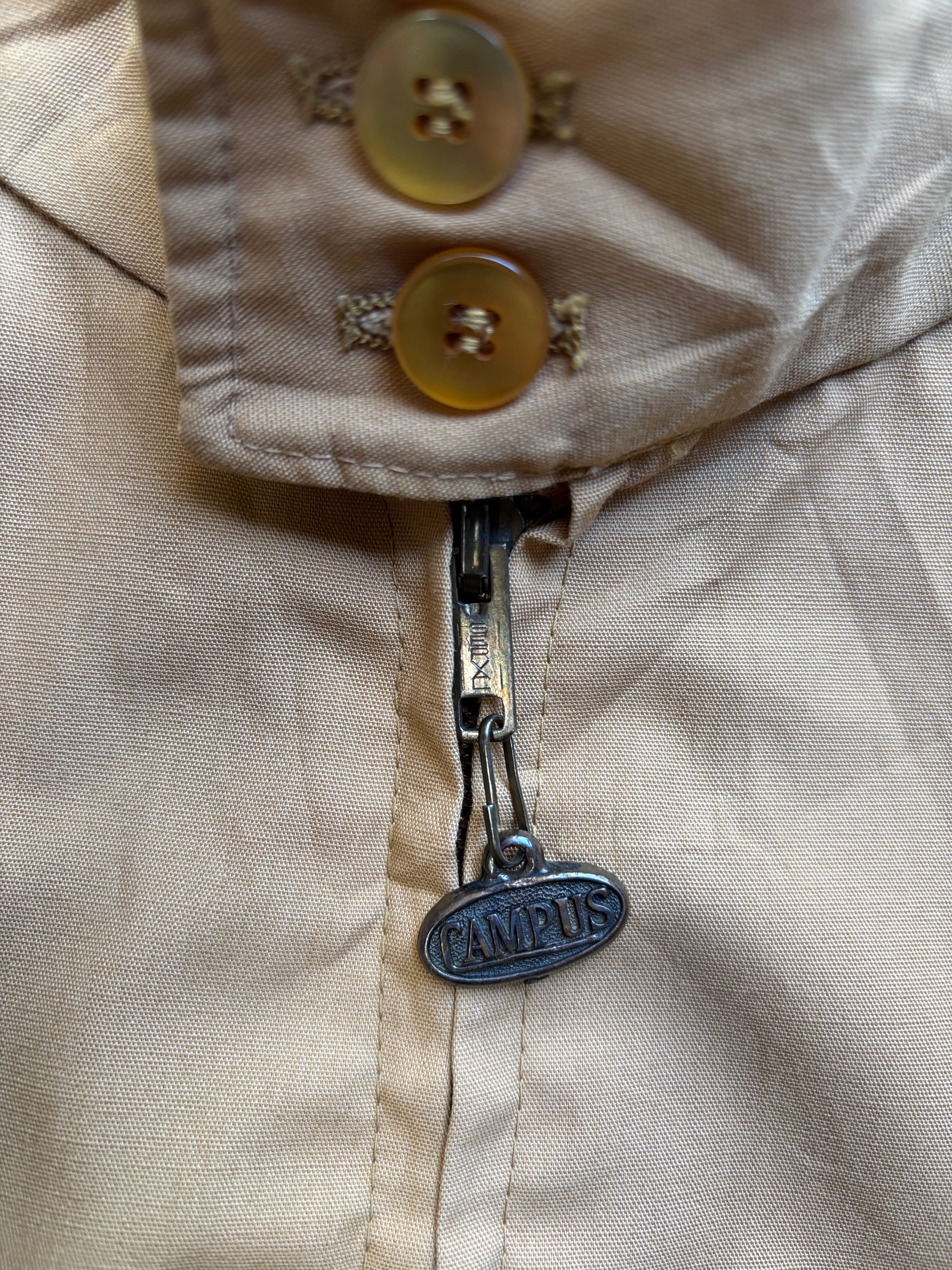 【1970's】Campus Drizzler Jacket with Serval Zipper