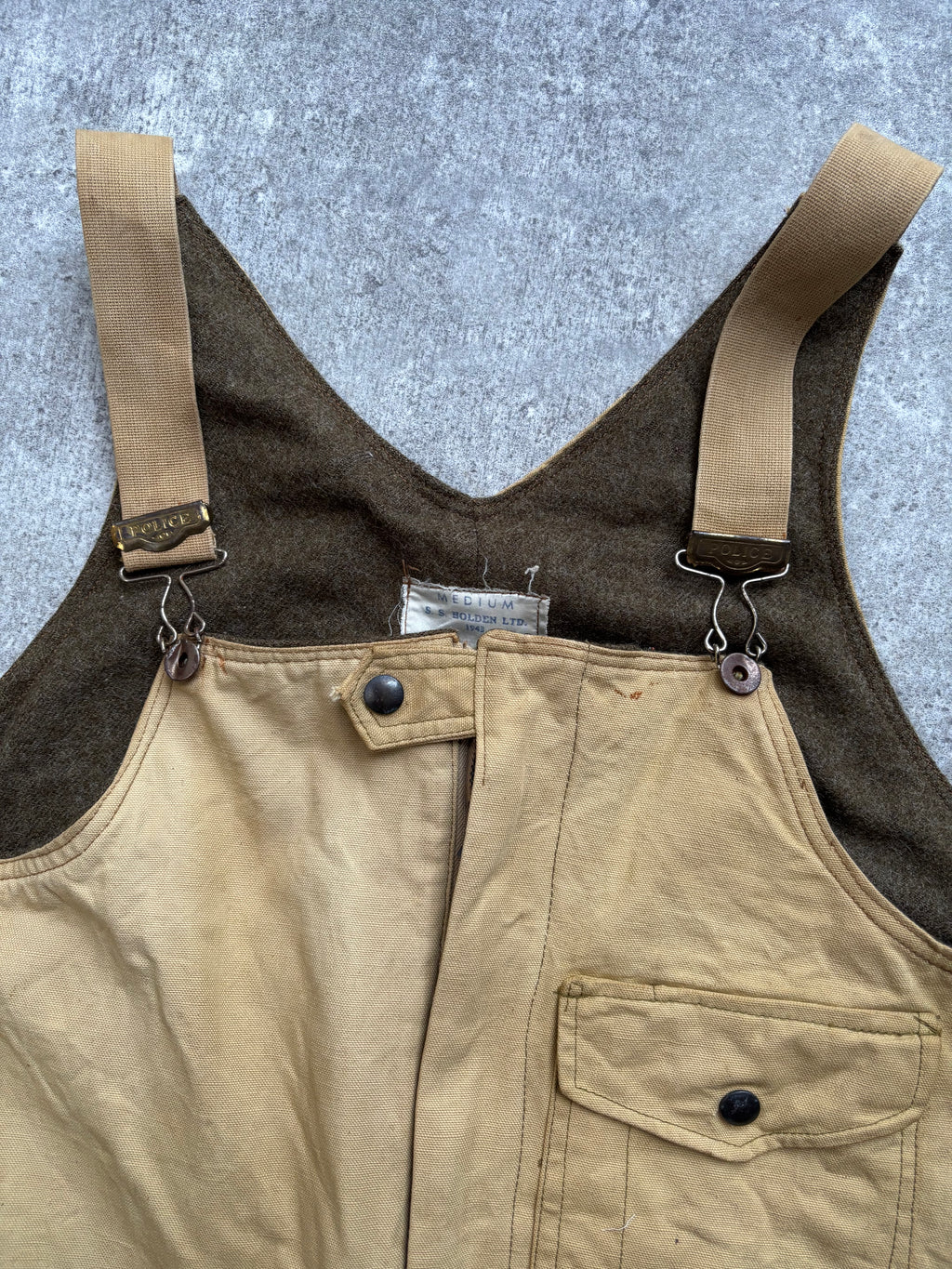 【1943】Canadian Military Wool-Lined Overalls by S.S. Holden Ltd