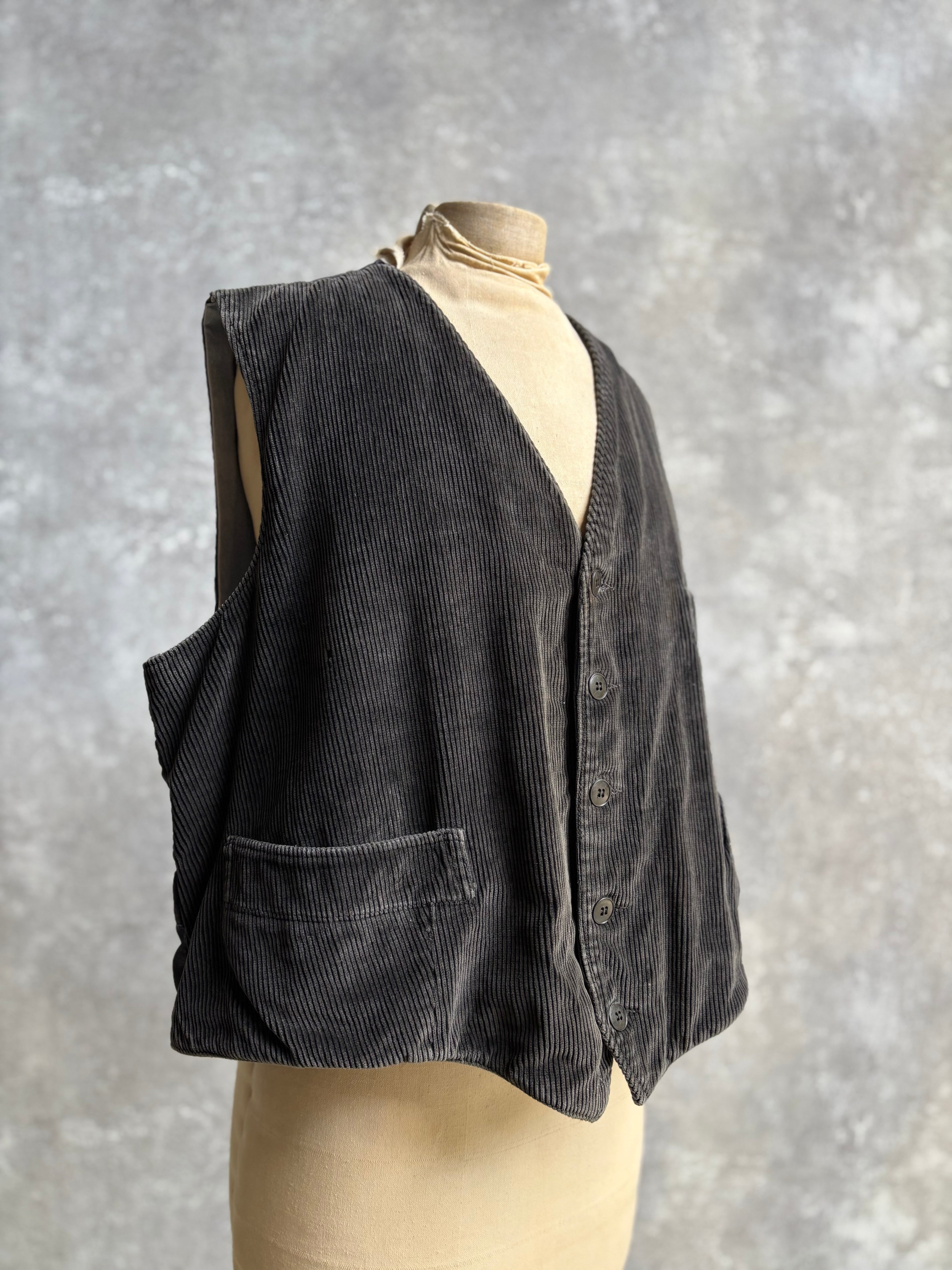 【~1970's】 Vintage French Farmers Vest Jeanot