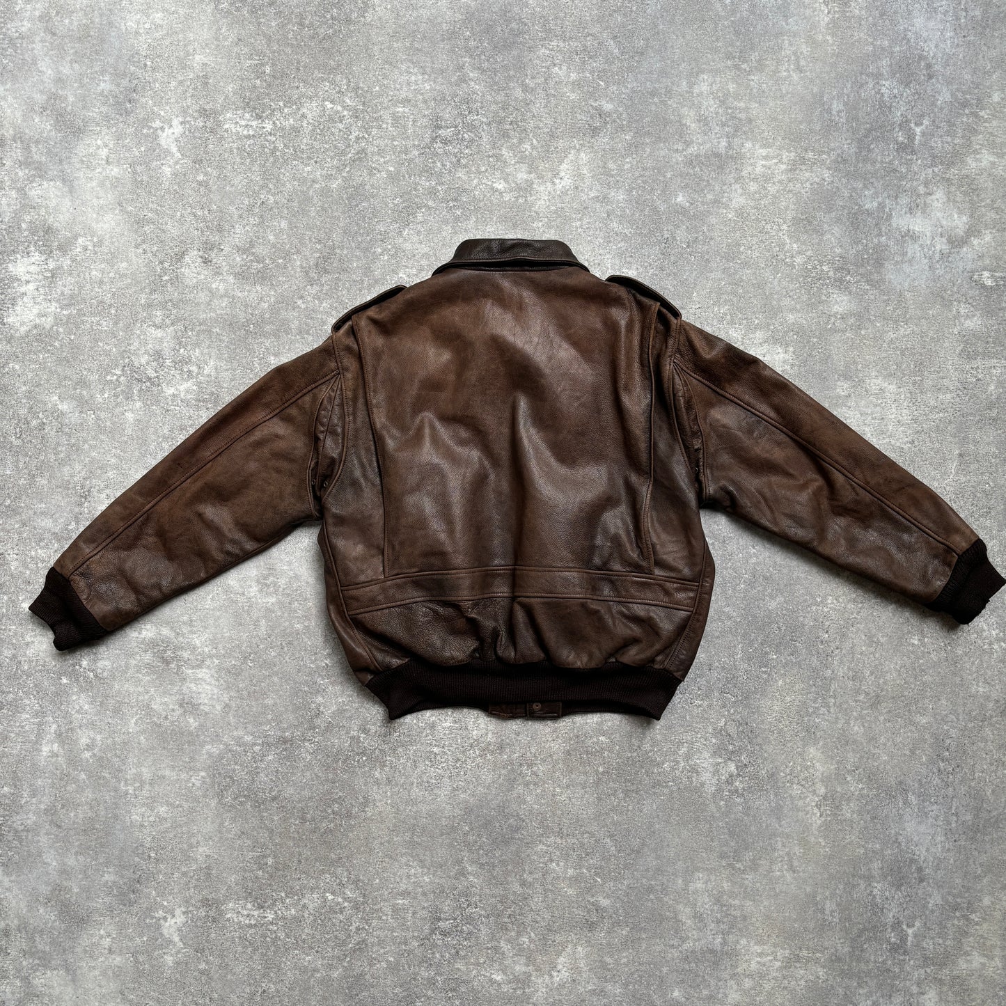 【~1990‘s】G-1 Type Brown Leather Fright Jacket