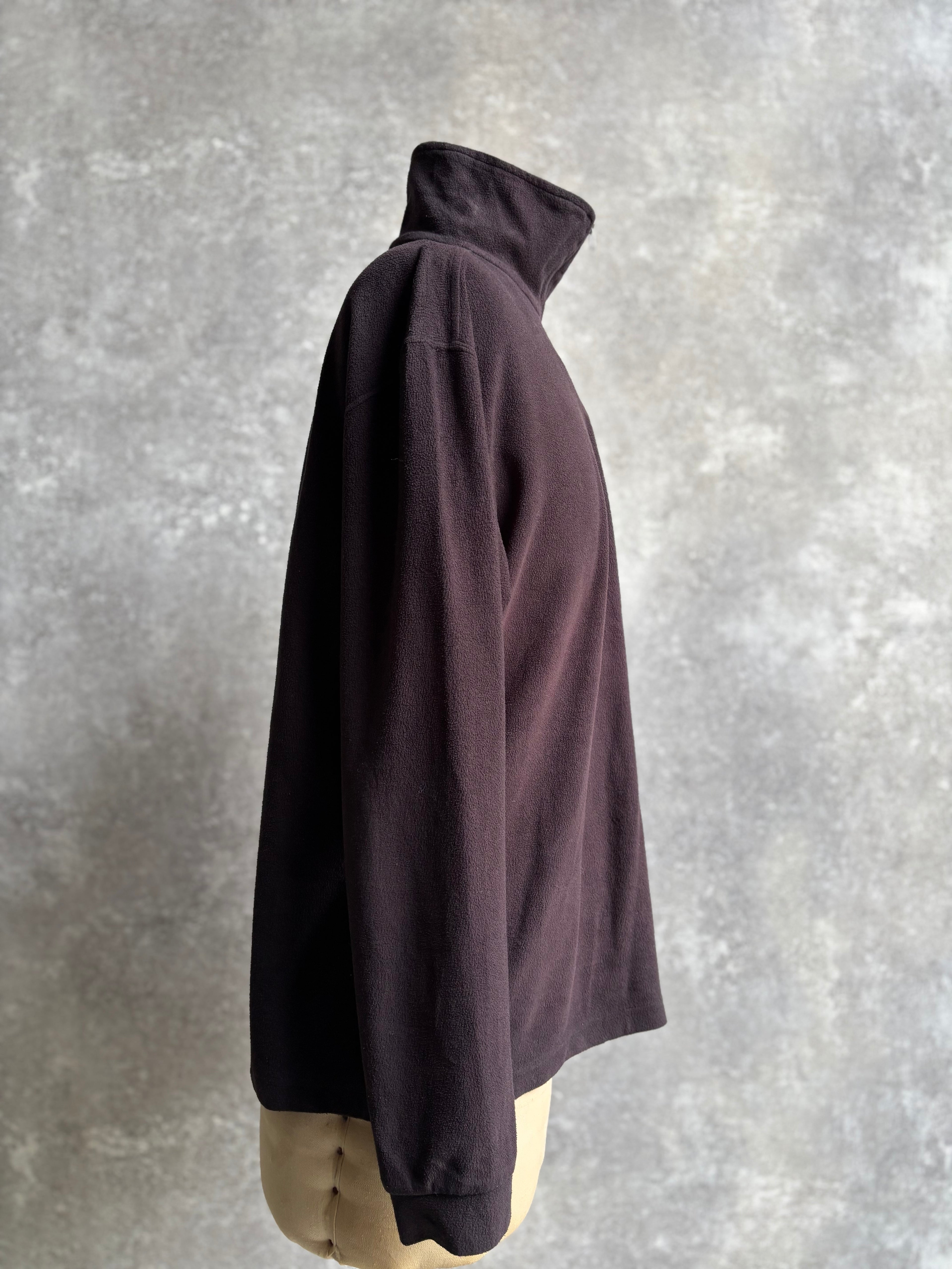 【1990’s】Champion Black Half-Zip Fleece Pullover