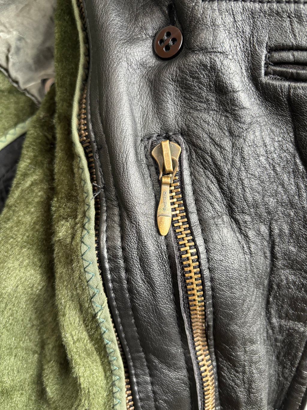 【1991】Vintage Leather German Police Jacket