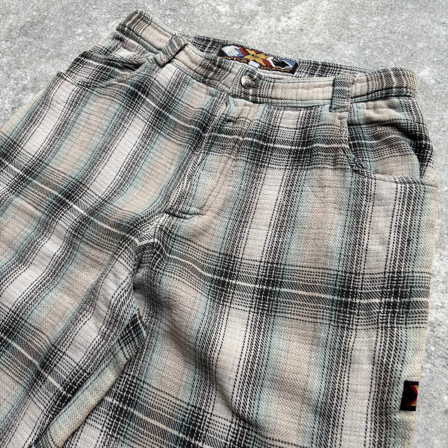 【1990's】Quiksilver Left Coast X-Culture Plaid Pants