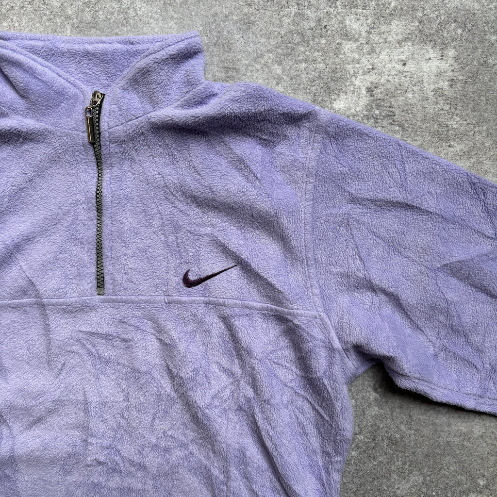 [1990's] Nike Purple Half Zip Fleece Pullover
