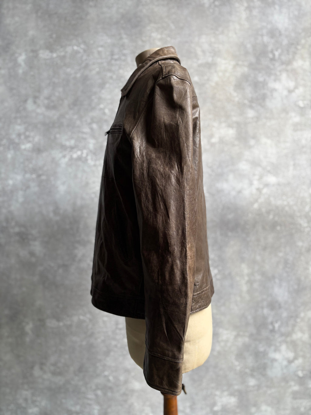 【1990's】Banana Republic Brown Leather Jacket