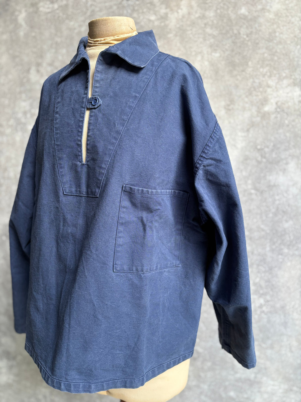 [1980's] Ababord Breton Fisherman Smock