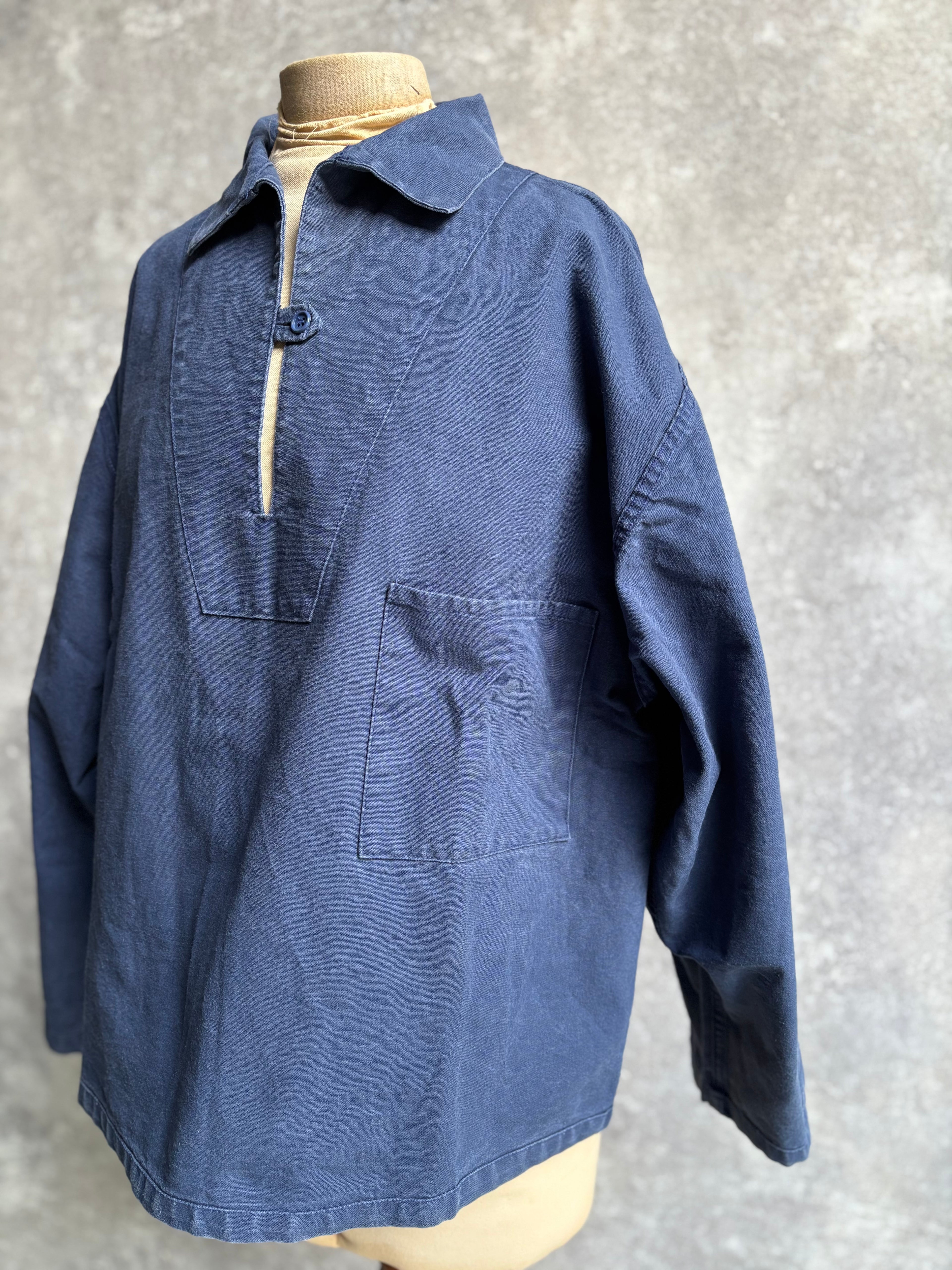 [1980's] Ababord Breton Fisherman Smock