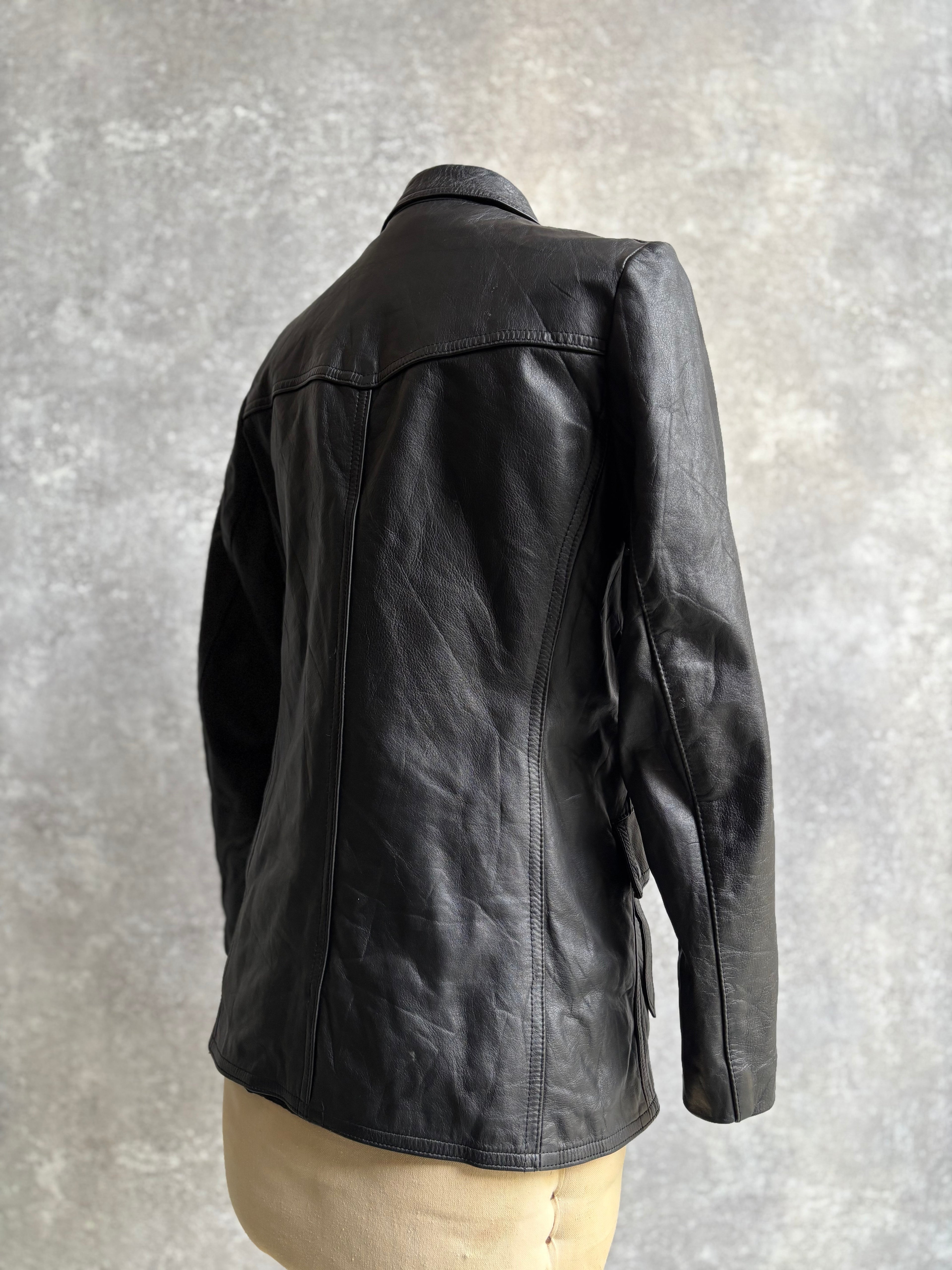 【1991】Vintage Leather German Police Jacket