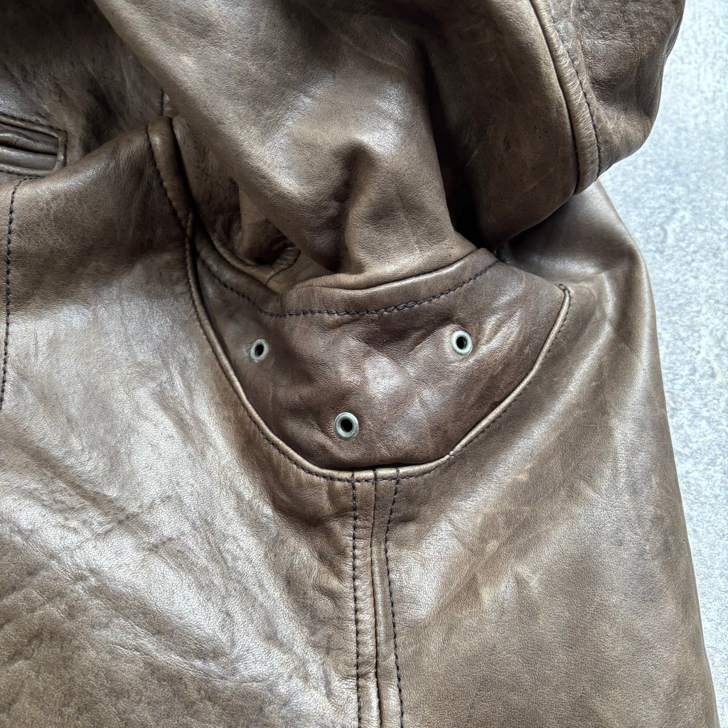 【1990's】Banana Republic Brown Leather Jacket