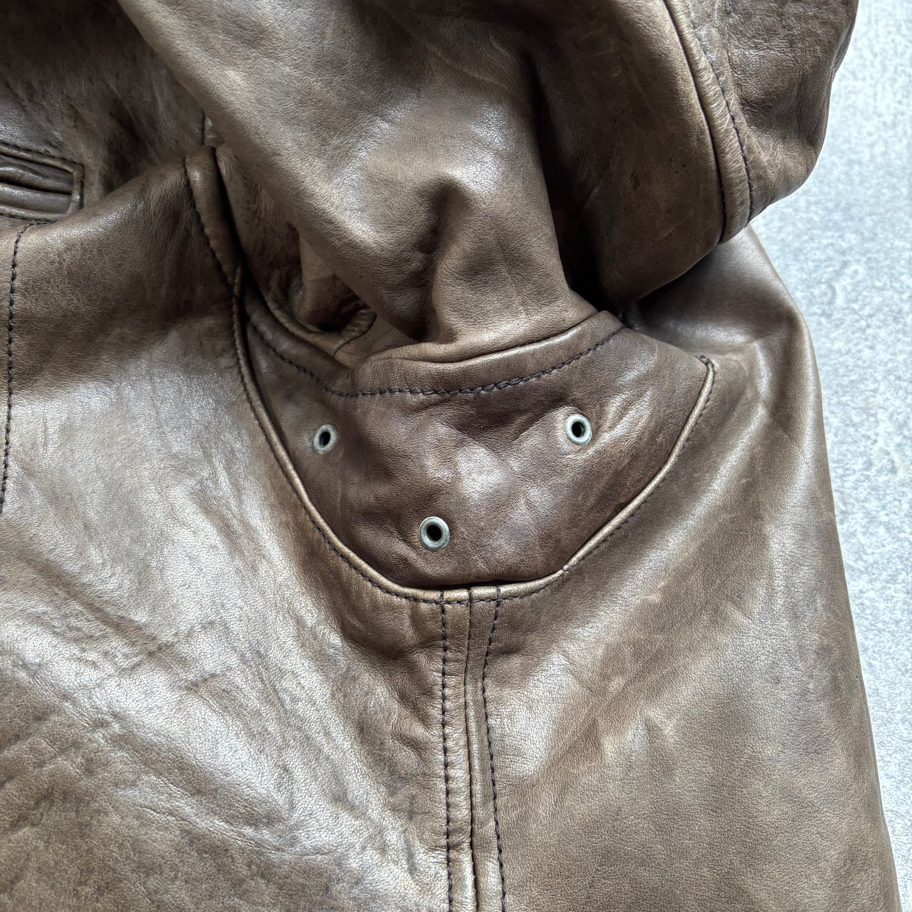 【1990's】Banana Republic Brown Leather Jacket