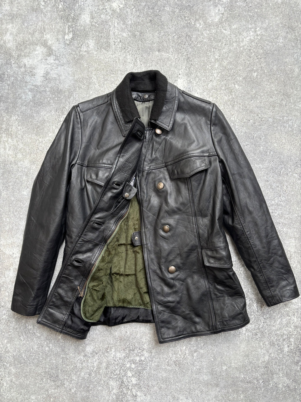 【1991】Vintage Leather German Police Jacket