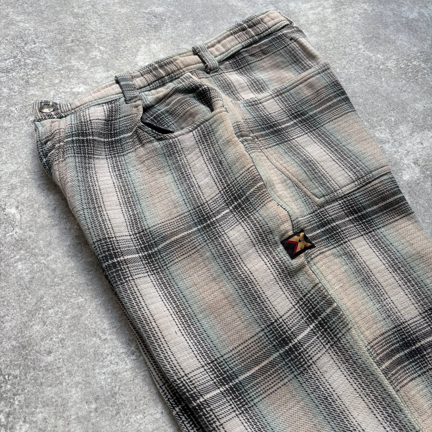 【1990's】Quiksilver Left Coast X-Culture Plaid Pants