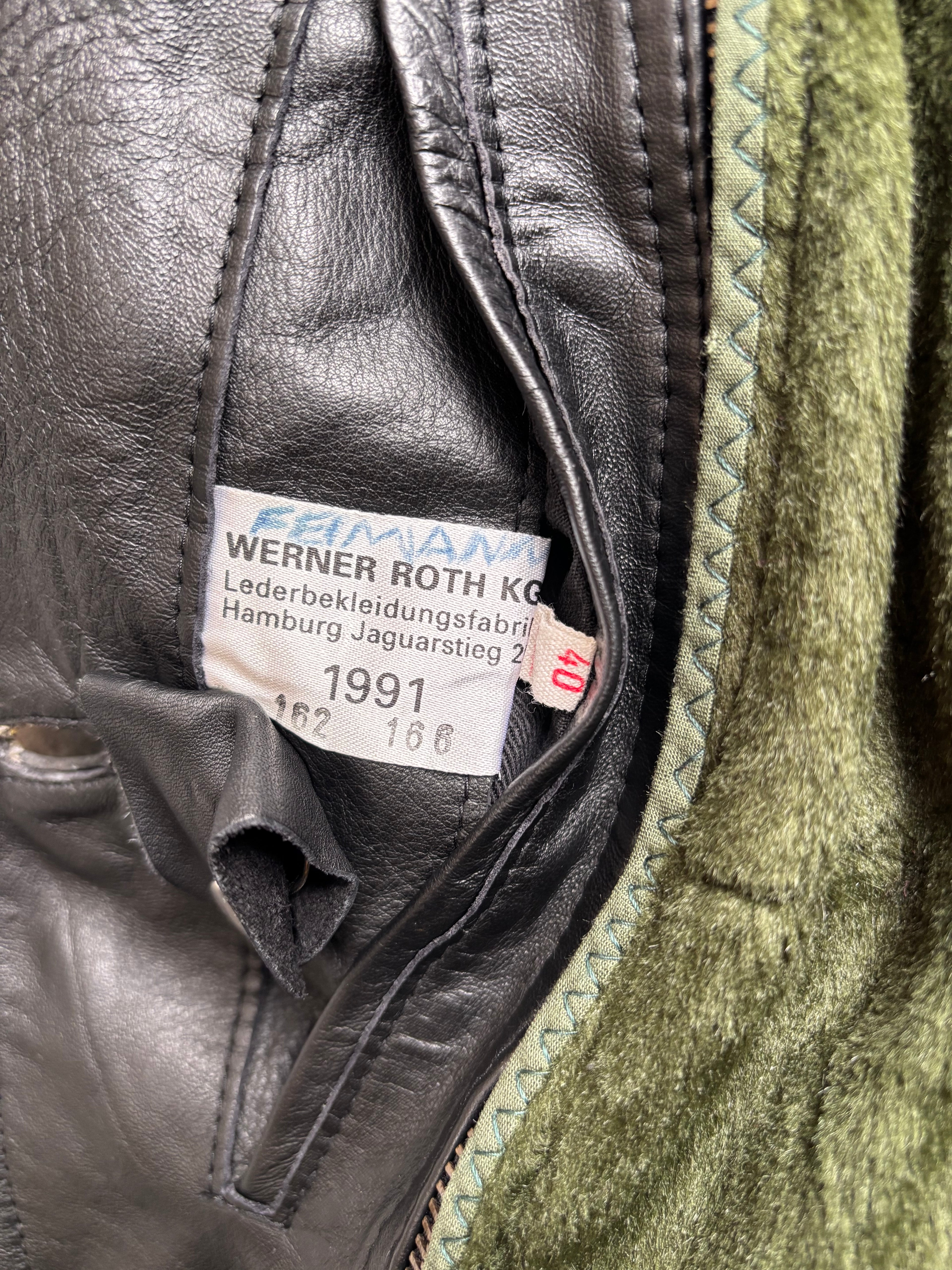 【1991】Vintage Leather German Police Jacket