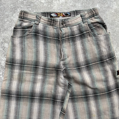 【1990's】Quiksilver Left Coast X-Culture Plaid Pants