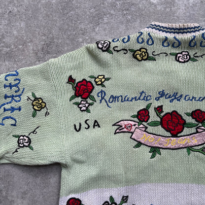 【1989年製】Whimsical Romantic Knit Cardigan