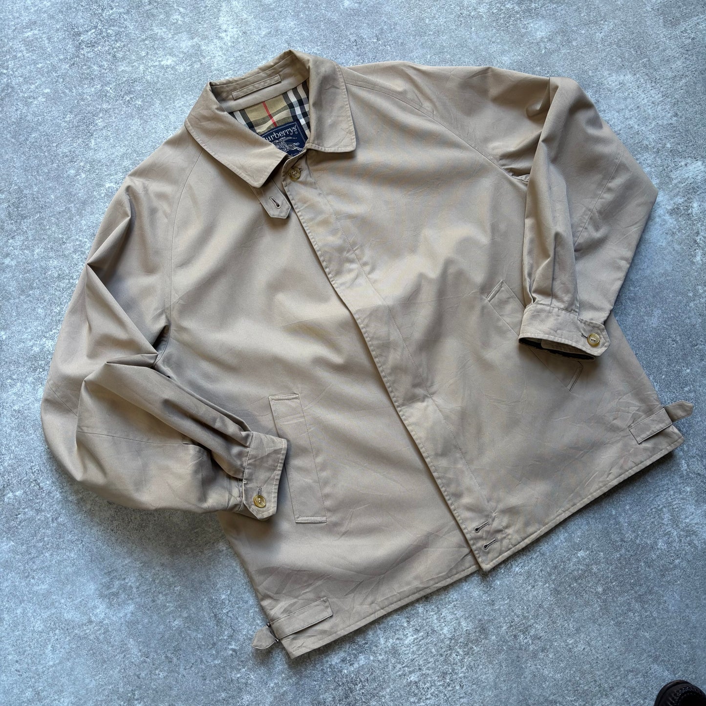 【1980's】Burberry's Beige Harrington Jacket