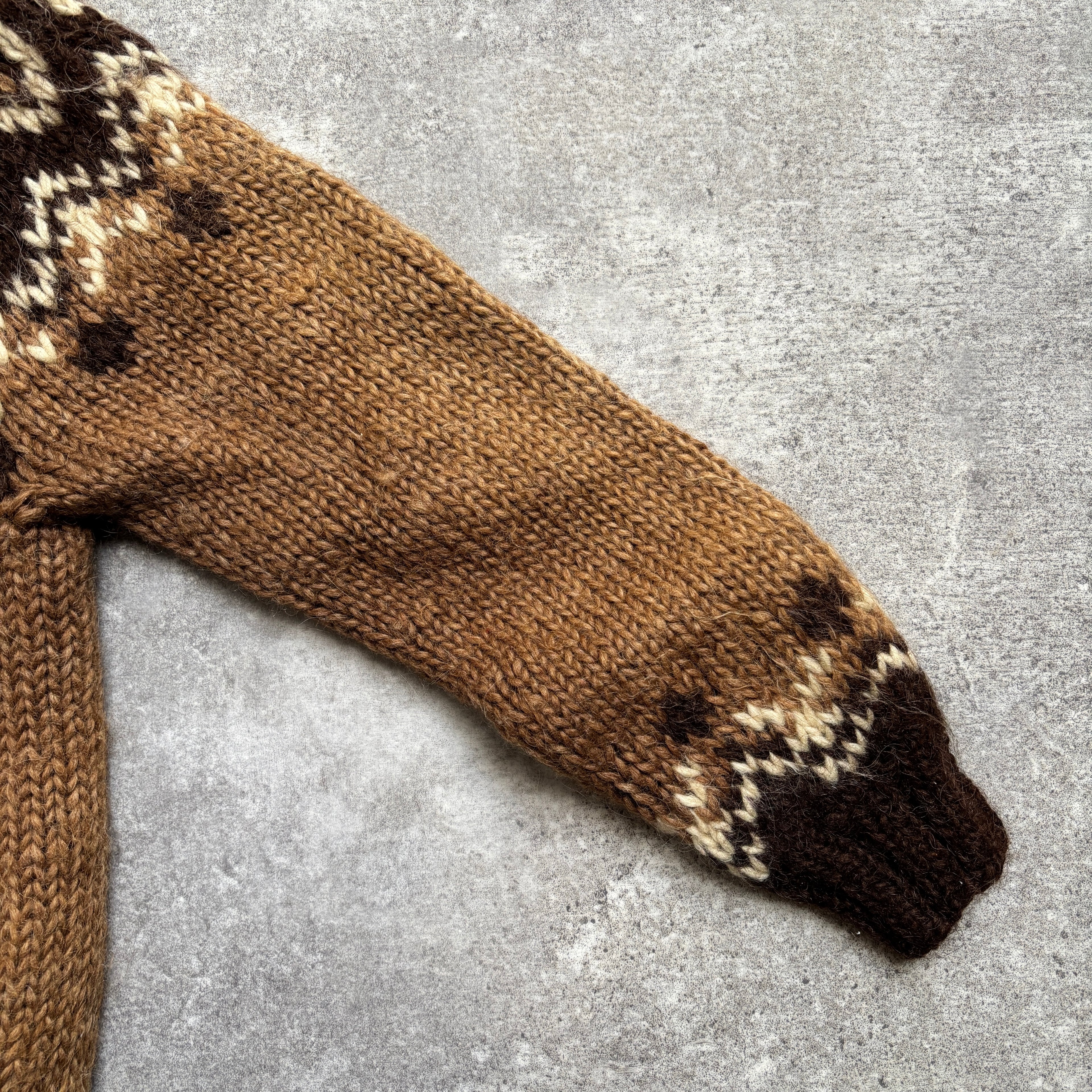 【~1980’s】Nordic Wool Knit Cardigan