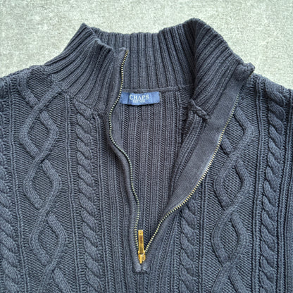 【1990's】Chaps Cable Knit Mock Neck Sweater