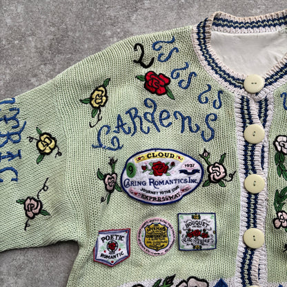 【1989年製】Whimsical Romantic Knit Cardigan