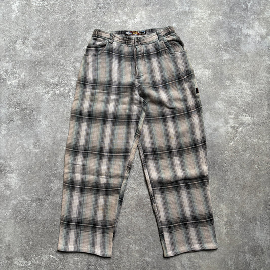 【1990's】Quiksilver Left Coast X-Culture Plaid Pants