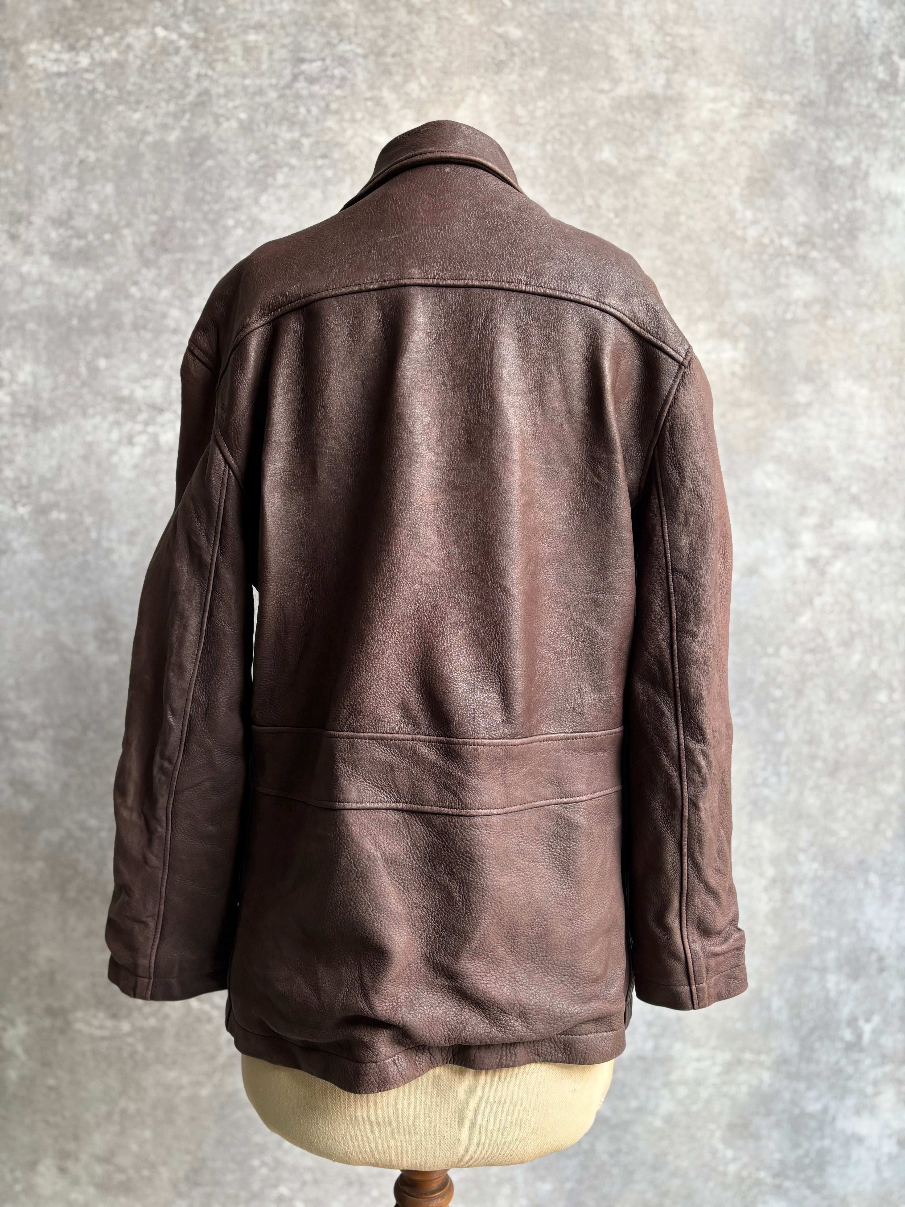【1970‘s】 Roots Brown Leather Jacket